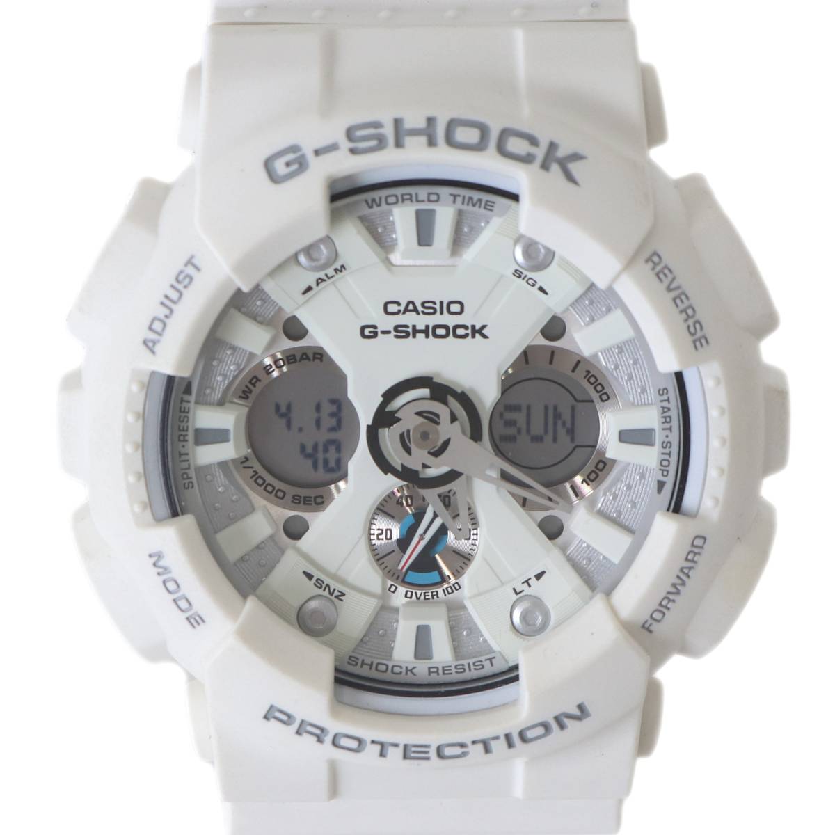【中古】 CASIO カシオ Gショック メンズ クォーツ 腕時計 ホワイト 5229 GA-120A 箱、説明書 NT 美品 Aランク 7,020円