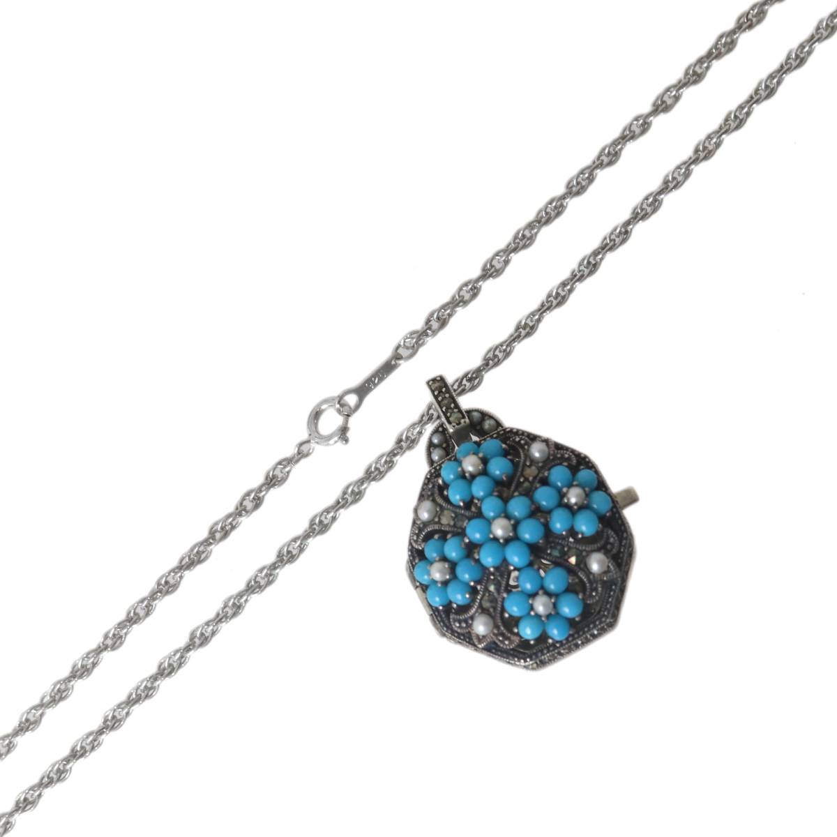 楽天市場】【CHANEL】 レザー ロケットペンダント ミラー ネックレス