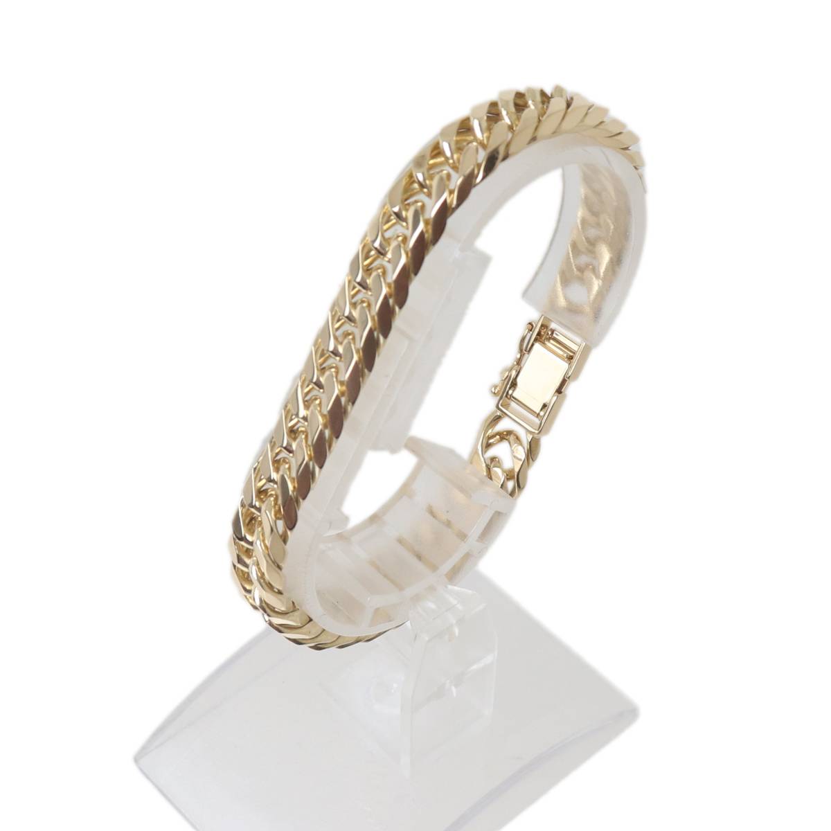 楽天市場】ジュエリーマキ 喜平 ブレスレット K18 2面カット 100g 22cm