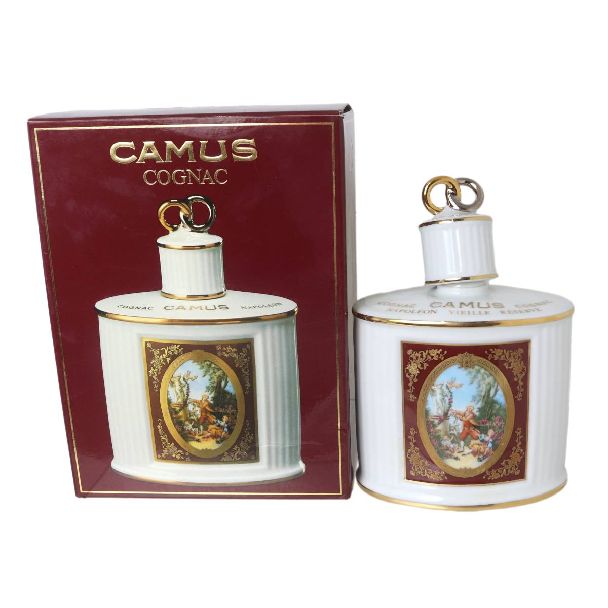 【中古】 古酒 ブランデー コニャック CAMUS NAPOLEON カミュ ナポレオン ラヴァーズ リモージュ 重量1245g(蓋込み) 700ml 40％ NT 箱あり