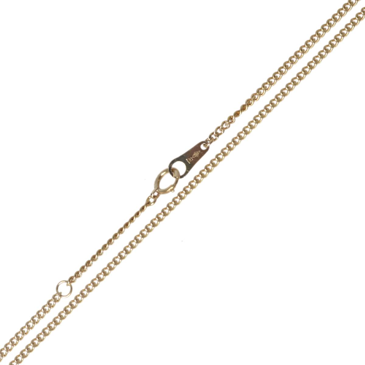 【中古】 喜平ネックレス 2面シングル チェーンネックレス K18 18金 YG イエローゴールド 造幣局検定マーク 首周り約39.5cm 重量約5.1g NT 磨き仕上げ品 Sランク