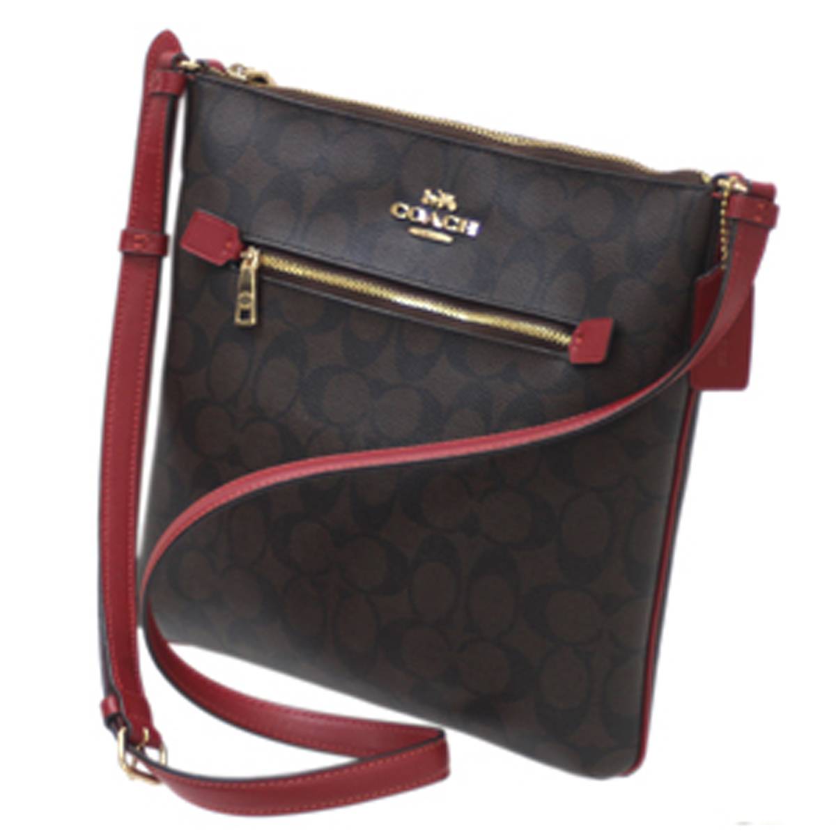 【中古】COACH/コーチ ラグジュアリーシグネチャー ローワン ファイルバッグ ショルダーバッグ FC1554 /ES Aランク|ブランドショップ リバース