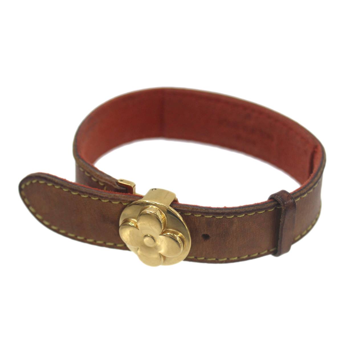 【中古】 LOUIS VUITTON/ルイヴィトン グッ貨物自動車 腕輪 モノグラム 赤銅色 M64448 SN0012 ES B価値づける