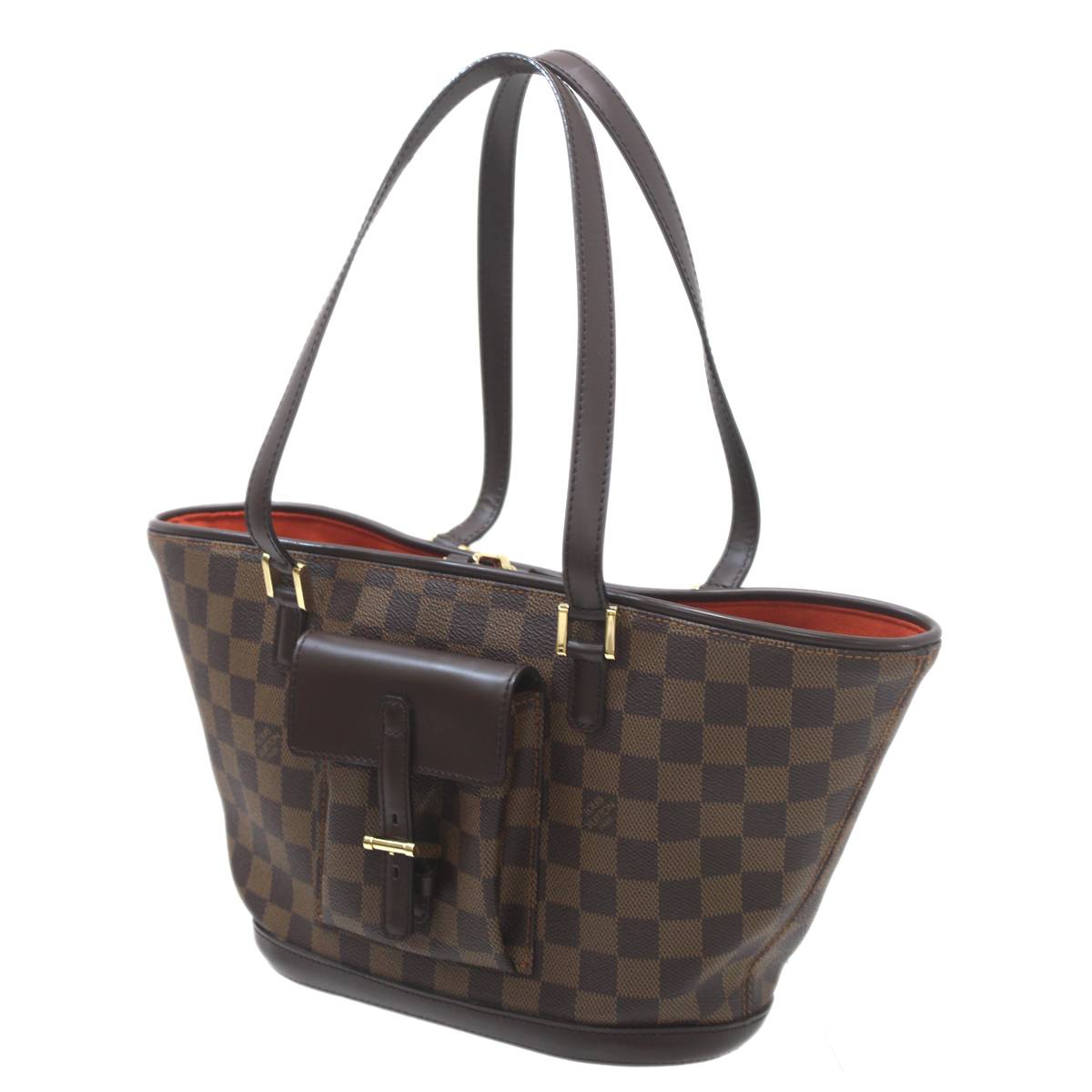 【中古】 LOUIS VUITTON/ルイヴィトン   ダミエ エベヌ マノクスPM トートバッグ ワンショルダーバッグ N51121 SA0075 保存袋 ES  Aランク