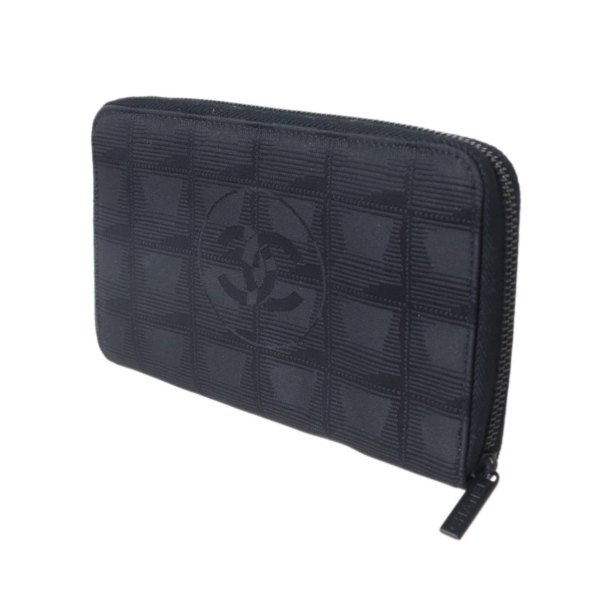 【中古】 CHANEL/シャネル ラウンドジッパー長紙入れ 消印のみ ニュートラベルライン 黒いこと 6788054 ES B位置づける