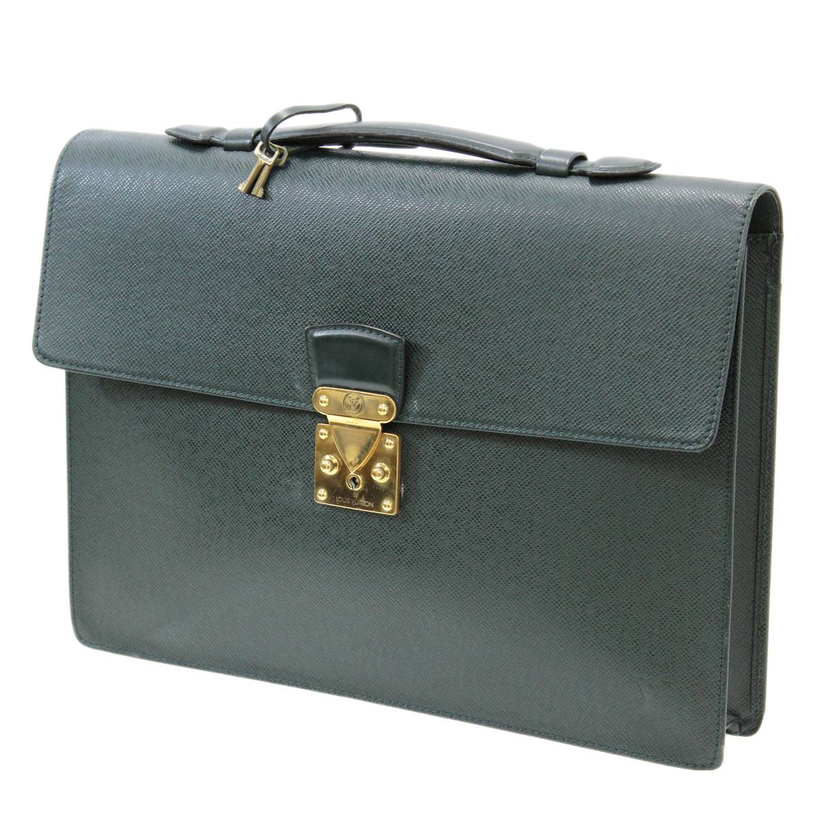 【中古】 LOUIS VUITTON/ルイヴィトン セルヴィエットクラド ビジネスバッグ タイガ グリーン M300741 VI0926 ES Bランク