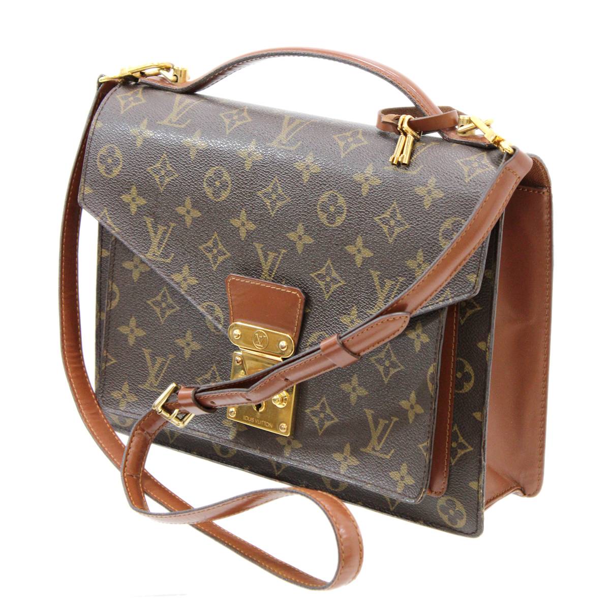 入手困難 LOUIS VUITTON ルイヴィトン モンソー 2wayバッグ