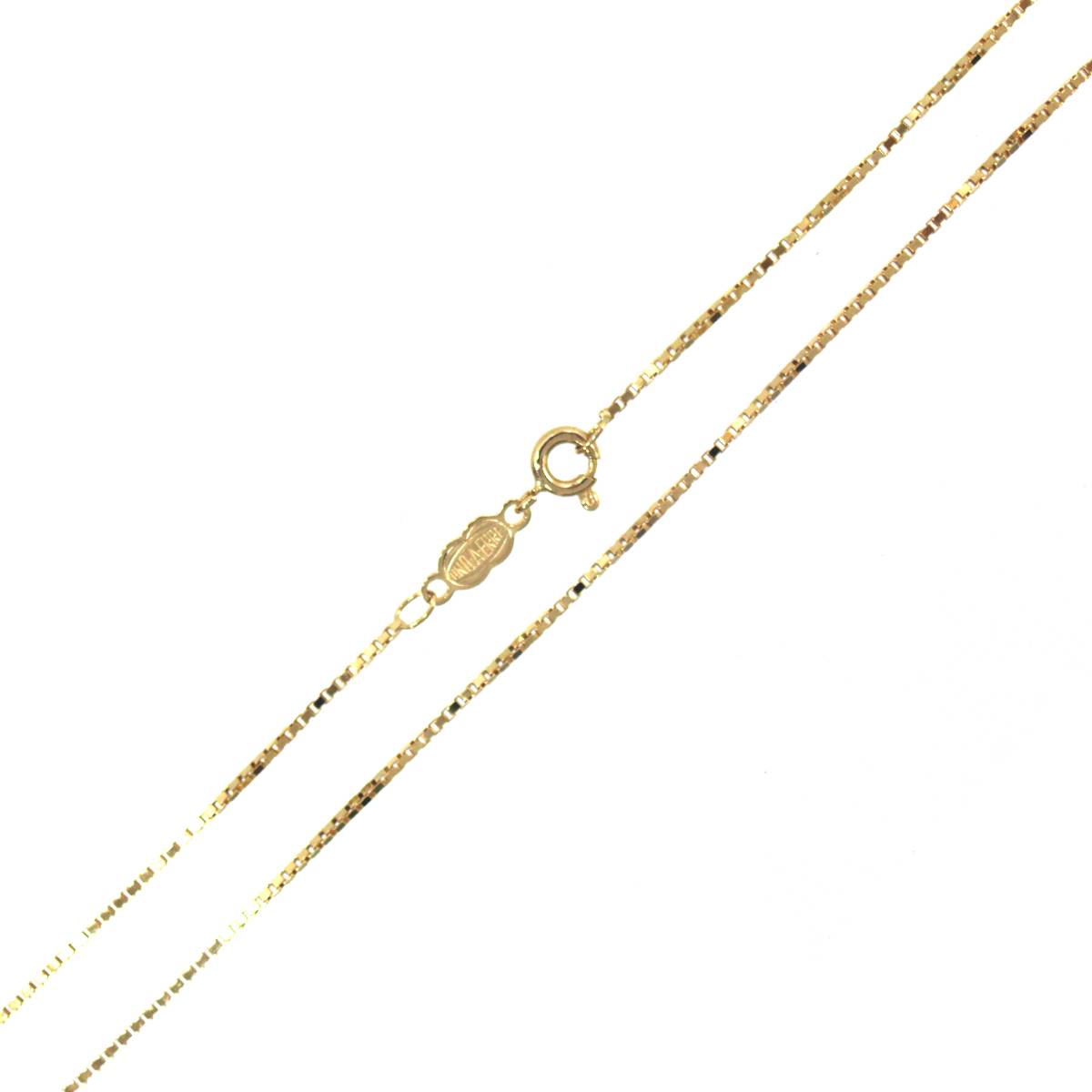 美品　unoaerre ウノアエレ　ベネチアン　チェーン　地金　18K YG UNOAERRE/ウノアエレ】 ベネチアンチェーン チェーンのみ ネックレス