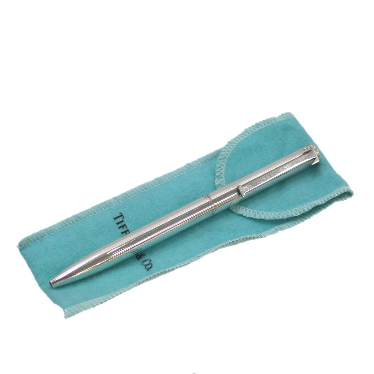 Tiffany ティファニー　ボールペン　ダイヤモンドカット ティファニー T ボールペン ブラス イエロー ダイヤモンド