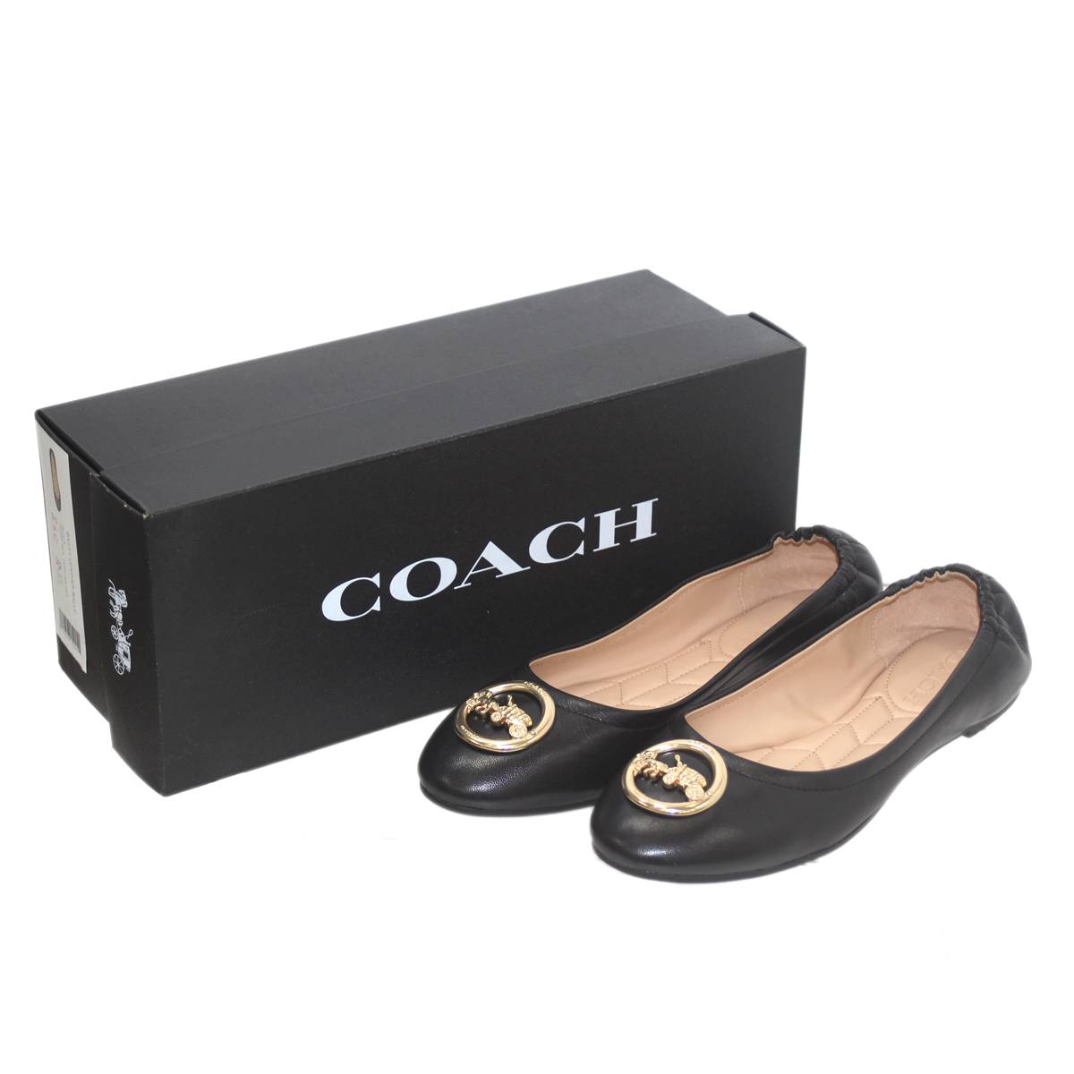 【中古】 COACH/コーチ パンプス 6.5C 37 ブラック FG2944 6.5C(約24.5cm) IS ABランク｜ブランドショップ　リバース