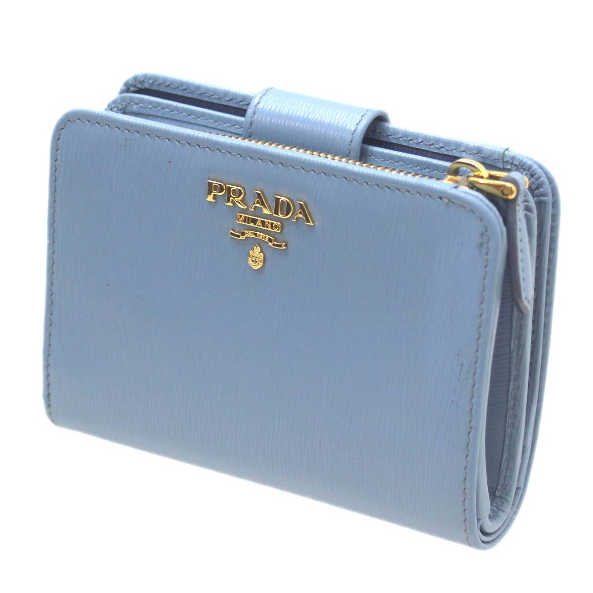 【中古】 PRADA/プラダ 二つ折り財布 IS Bランク