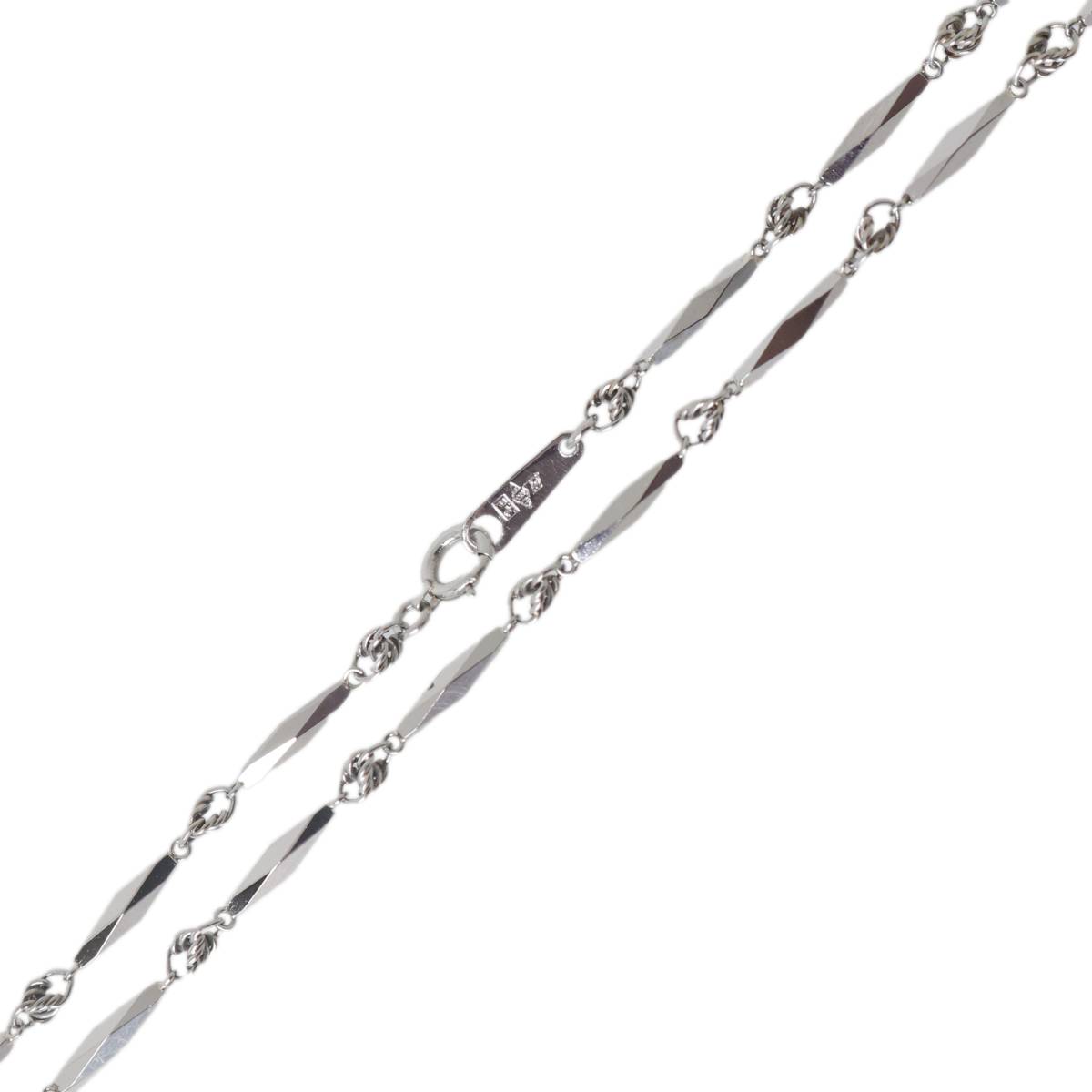 楽天市場】【中古】 切子 オーロラ子持ち チェーンネックレス Pt850