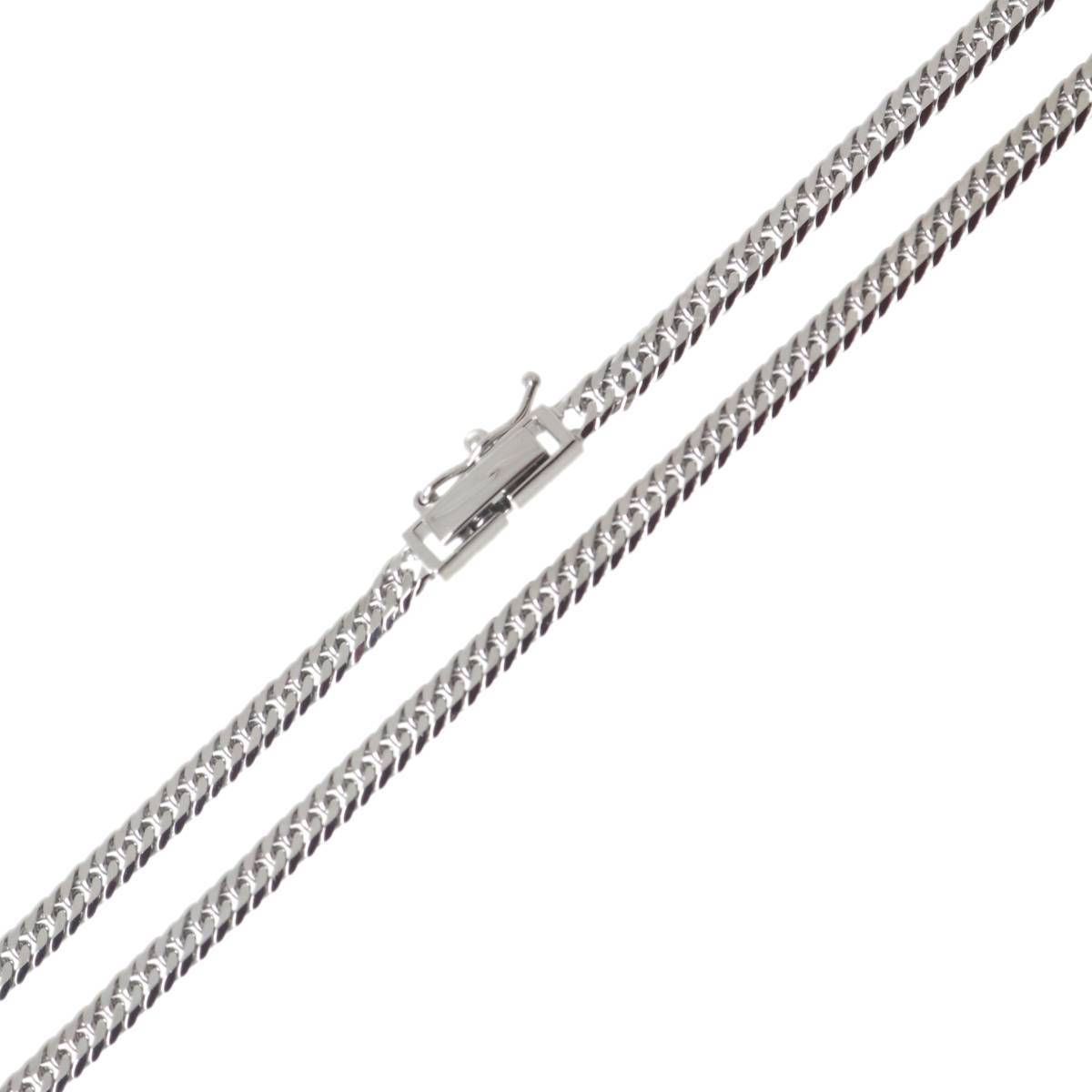 【中古】 Pt850 プラチナ 6面ダブル 喜平 ネックレス 50.2cm 15.4g KA 磨き仕上げ品 Aランク｜ブランドショップ　リバース