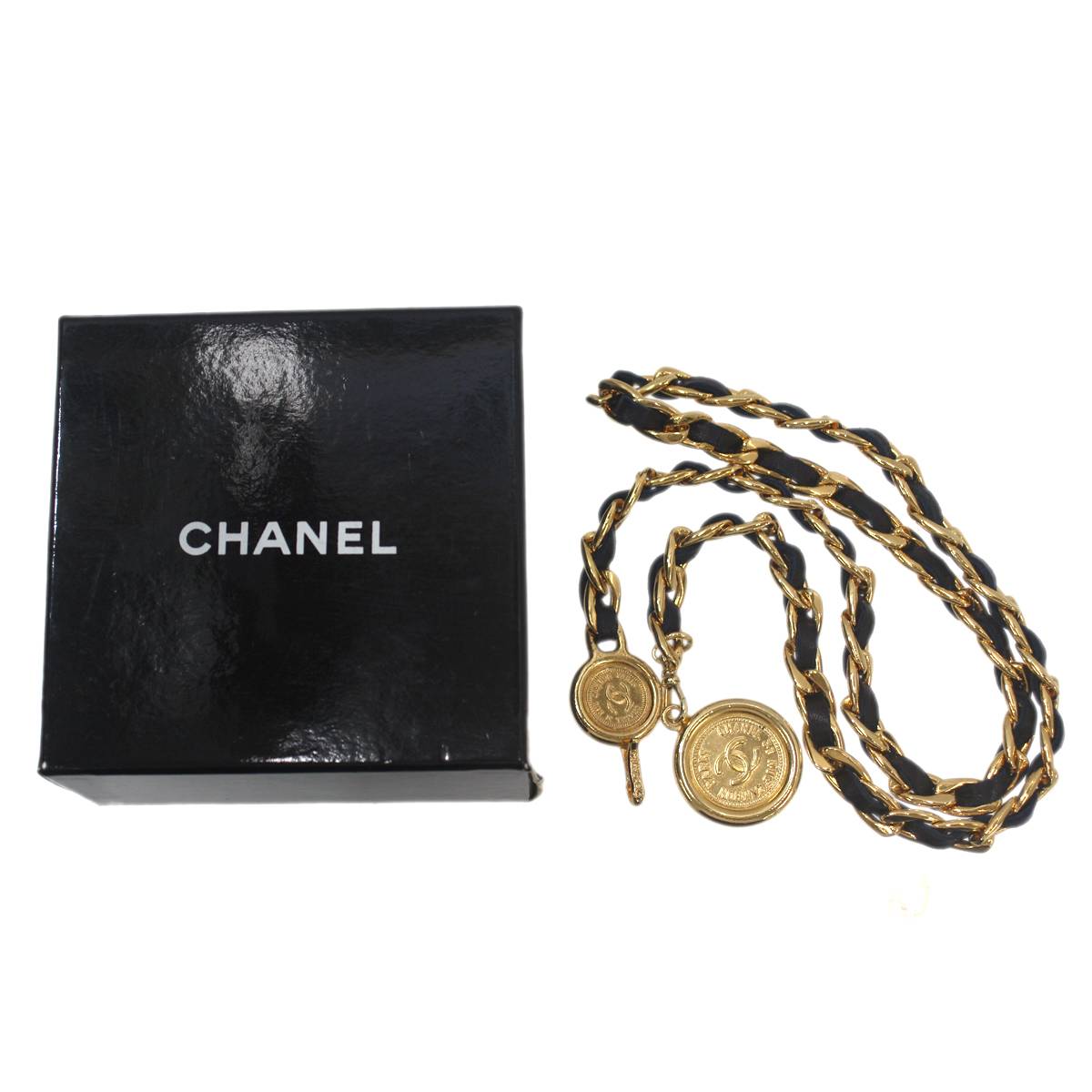 CHANEL  シャネル　チャーム付　チェーンベルト　希少 楽天市場】CHANEL シャネル チャーム付き 95P アイコン チェーン