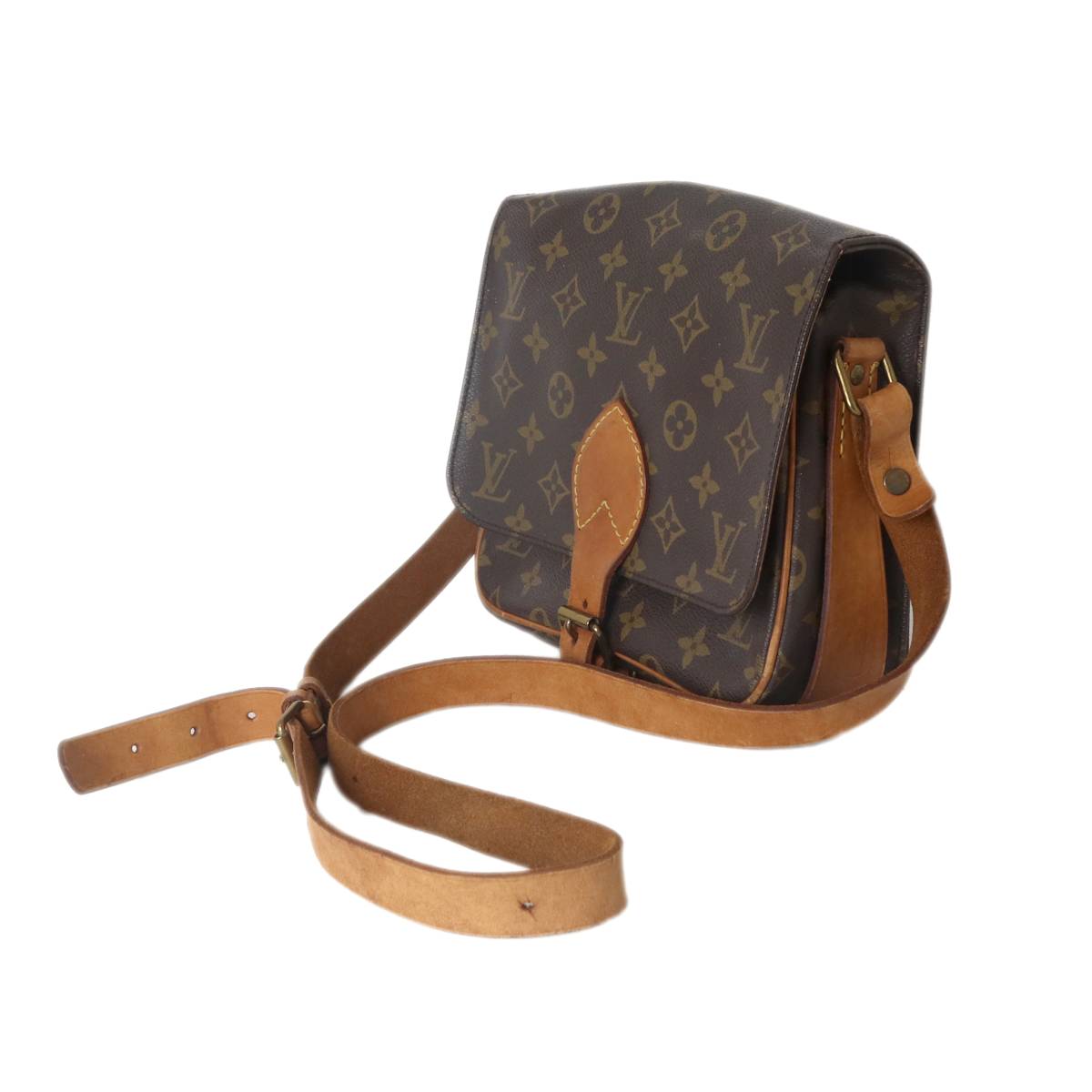 【中古】 LOUIS VUITTON / ルイヴィトン カルトシエール ショルダーバッグ モノグラム 赤銅色 M51253 8904SL NO  BC価値づける