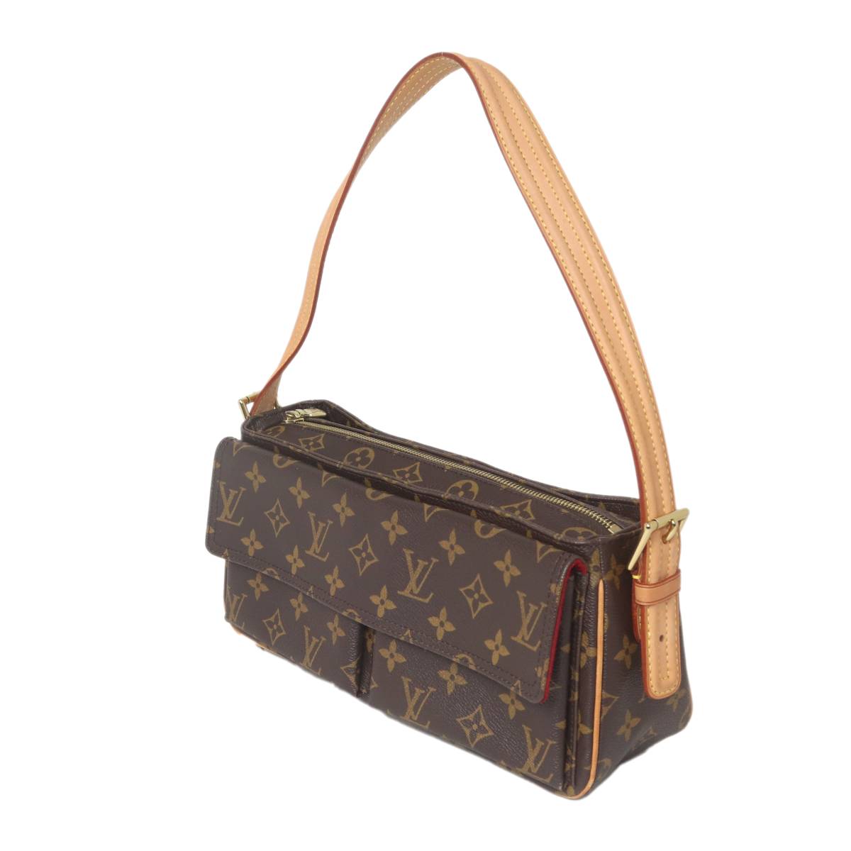 【中古】 LOUIS VUITTON / ルイヴィトン ヴィバシテMM ハンドバッグ モノグラム ブラウン M51164 DU0086 NO Bランク｜ブランドショップ　リバース