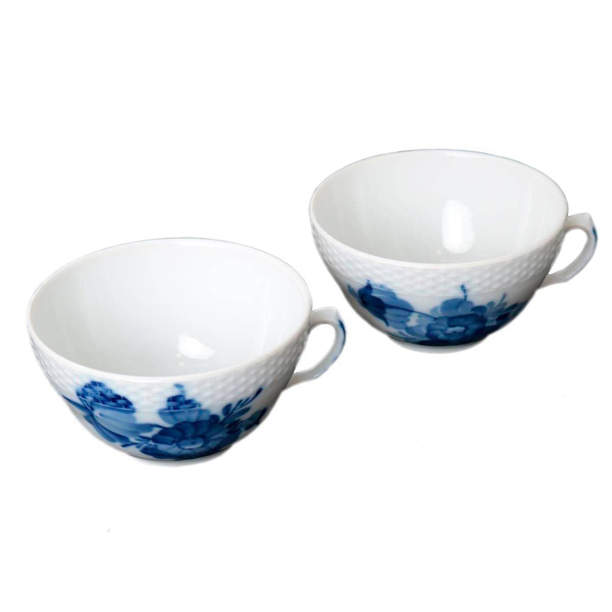 【中古】 Royal Copenhagen / ロイヤルコペンハーゲン 紅茶優勝杯 2客仕掛ける 青色御花 飾り気の無い NT 美品 AB価値づける