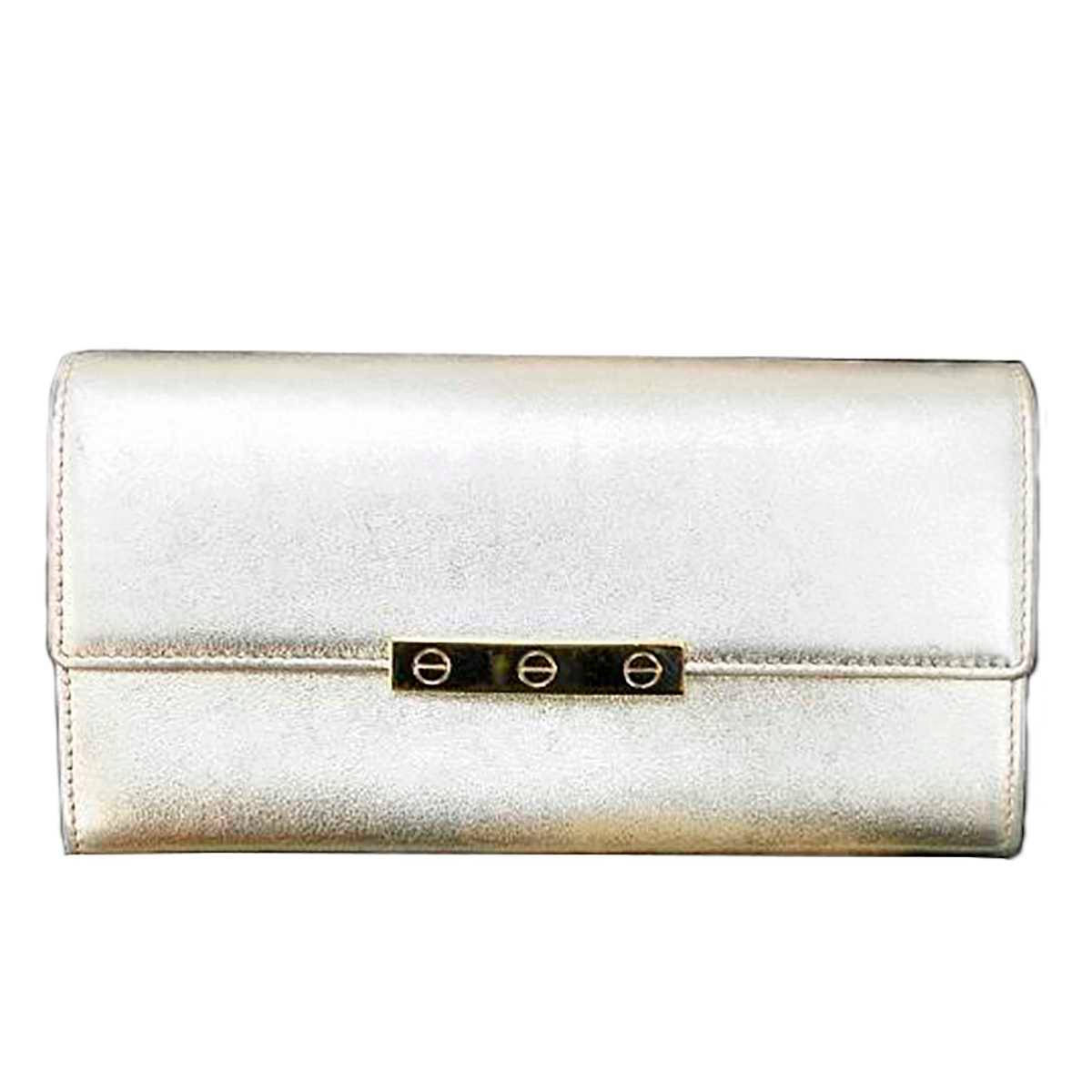 【中古】 Cartier/カルティエ ラブコレクション 長財布 シャンパンゴールド CRL3000823 SH B