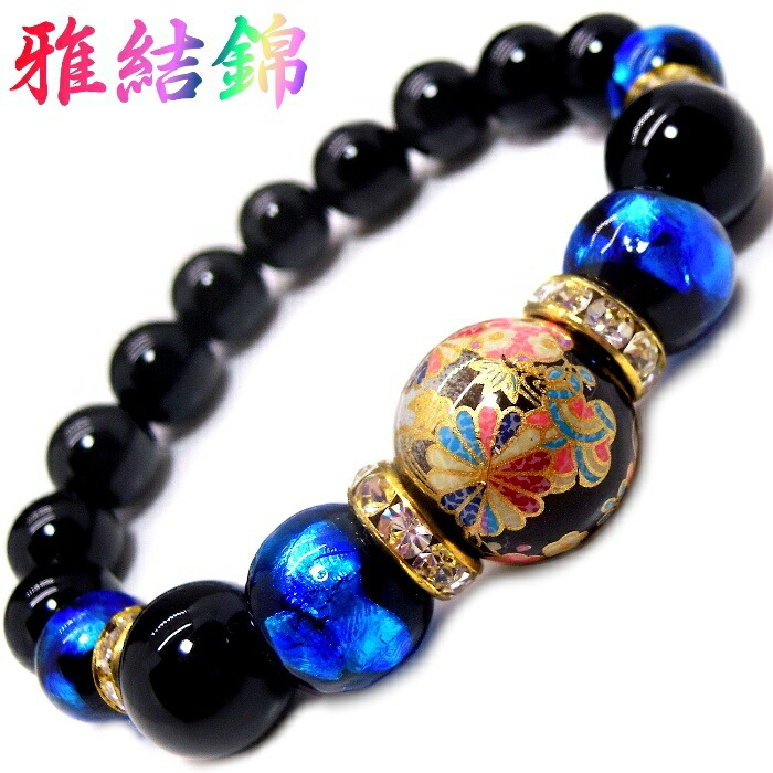 楽天市場】雅結錦 (白桜) 和柄 玉 14mm トンボ玉 ブラック