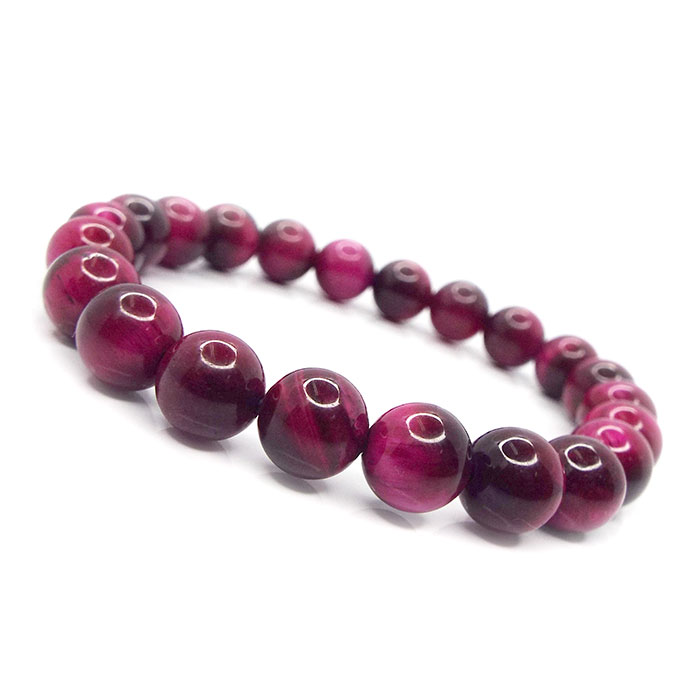 楽天市場】天然石 パワーストーン ブレスレット ピンクタイガーアイ