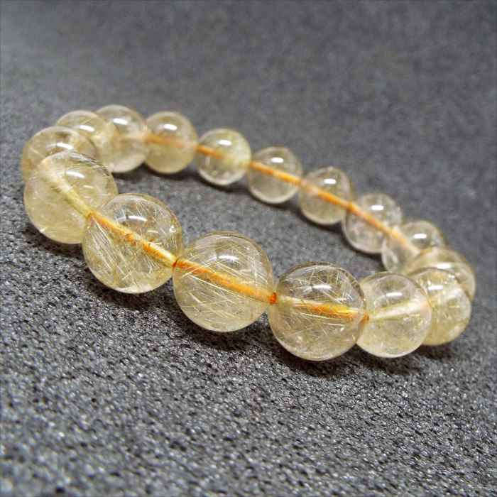 楽天市場】ゴールドルチルクォーツ ブレスレット 約9-10mm ブラジル産