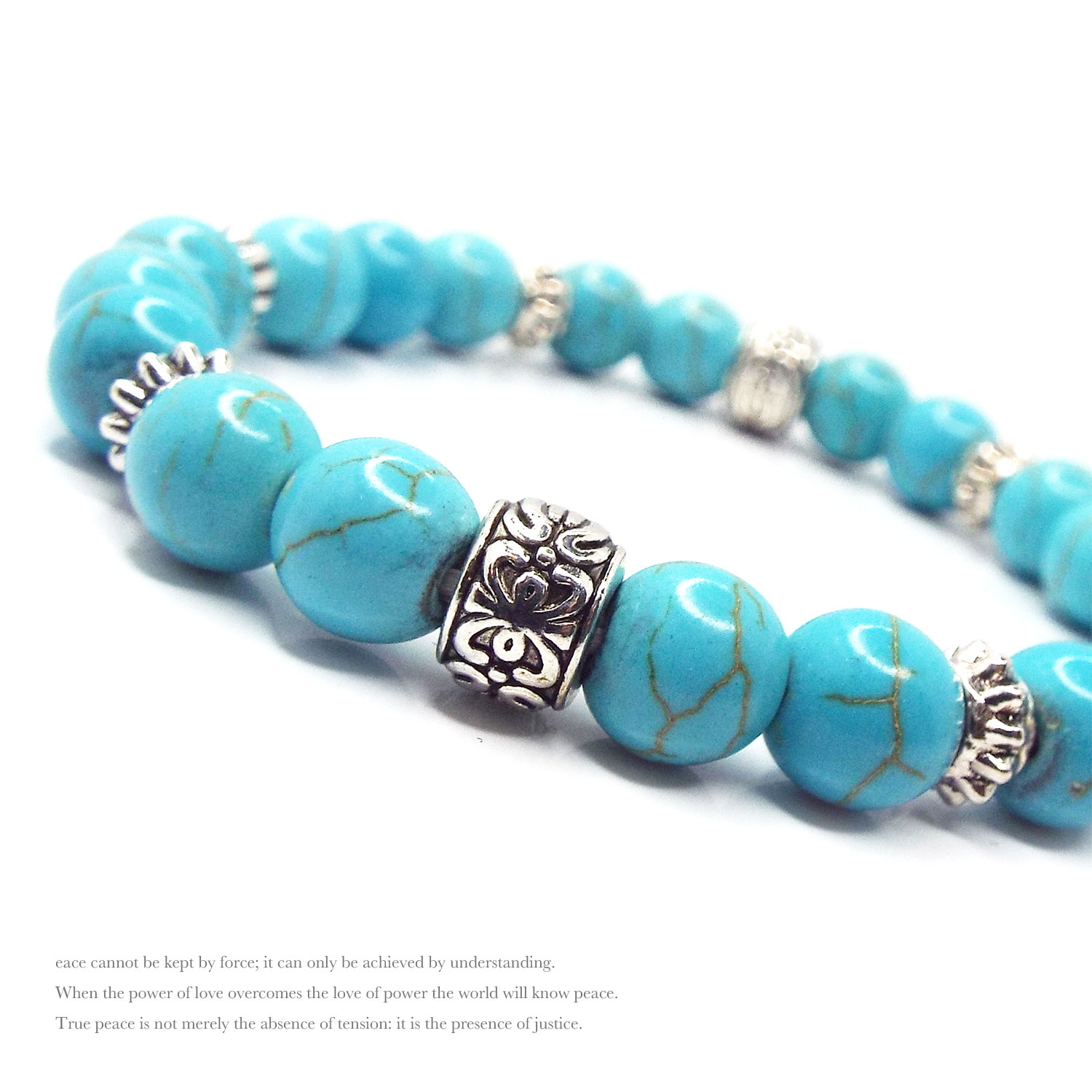 天然石ブレスレット❤️ターコイズ　ねり❤️アンティーク風　可愛い　6本セット 楽天市場】天然石ブレスレット さざれ石ブレスレット