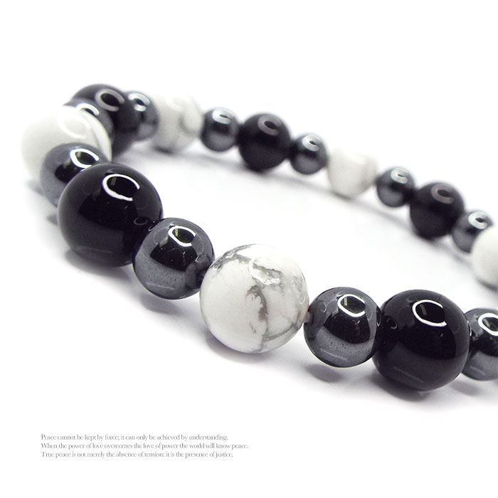 楽天市場】オニキス スモーキークォーツ ターコイズ ブレスレット