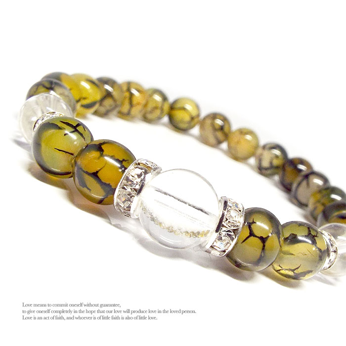 楽天市場】ドラゴンアゲート(グリーン＆ブラウンカラー) 8mm