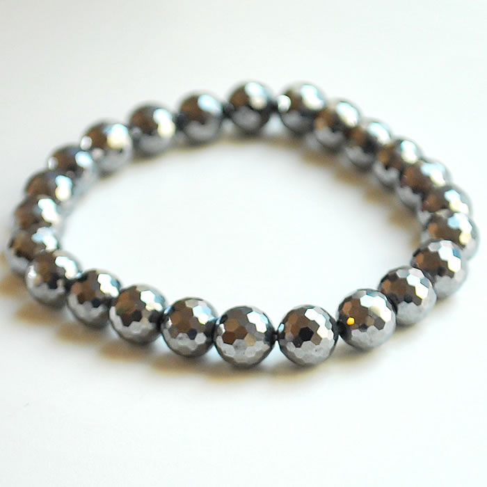 楽天市場】【高純度】テラヘルツ鉱石 6mm 128面カット ブレスレット