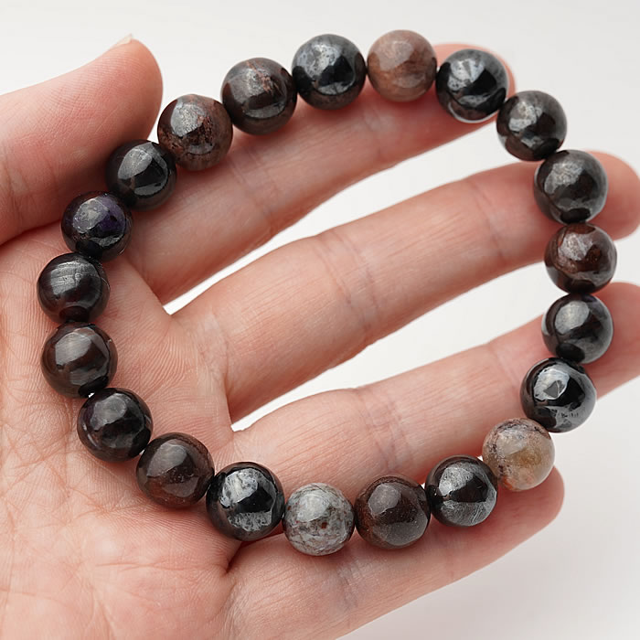 楽天市場】【希少】ブラックアイアンスギライト7mm 天然石