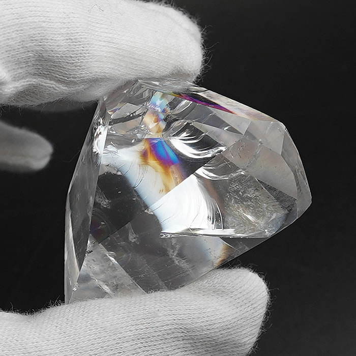 楽天市場】虹入り レインボー 水晶 ポイント 六角柱【約97.7g