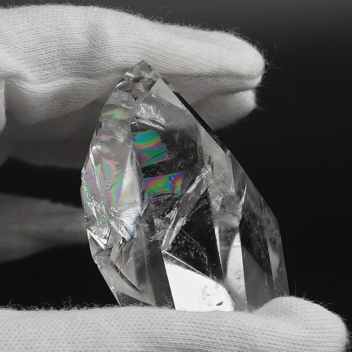 楽天市場】アイリスクォーツ 虹入り 原石 55g 全面磨き 研磨