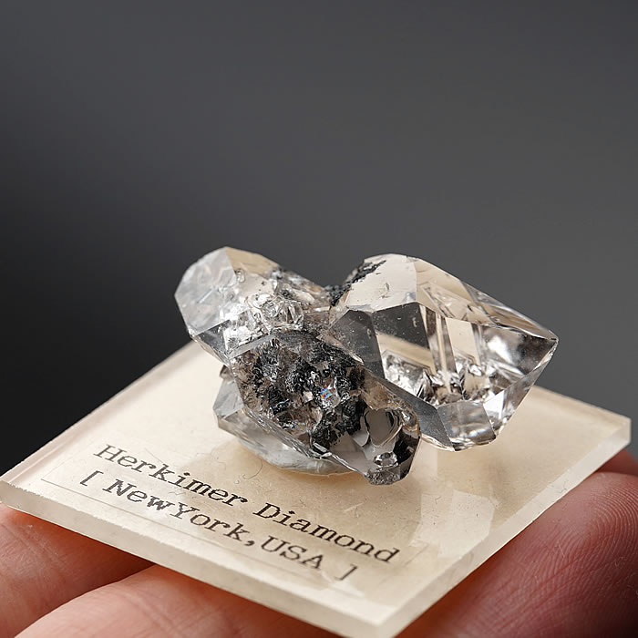 楽天市場】ハーキマーダイヤモンド 母岩付き原石 結晶 アメリカ