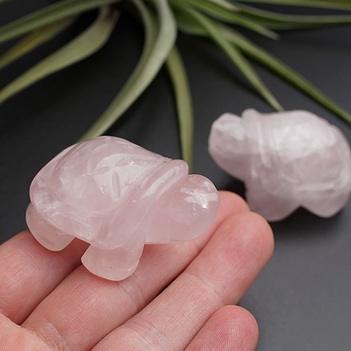 楽天市場】可愛いピンクの亀さん♪ローズクォーツ 亀 インテリア