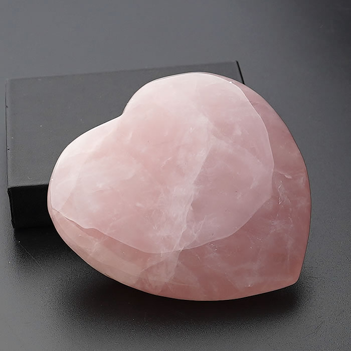 楽天市場】【一点物】大きなハート型ストーン ローズクォーツ ラブ