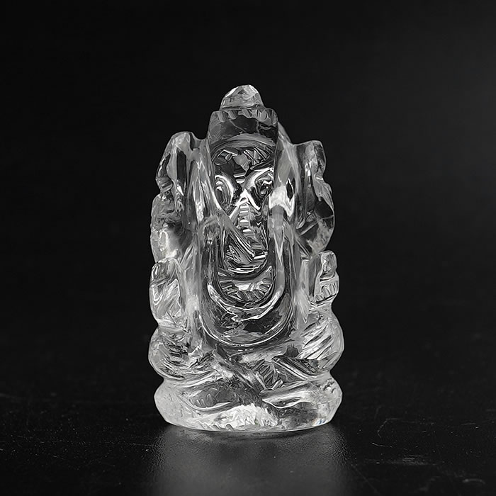 楽天市場】ガネーシャ ヒマラヤ水晶 約36～40mm 手彫り置き石 天然石 