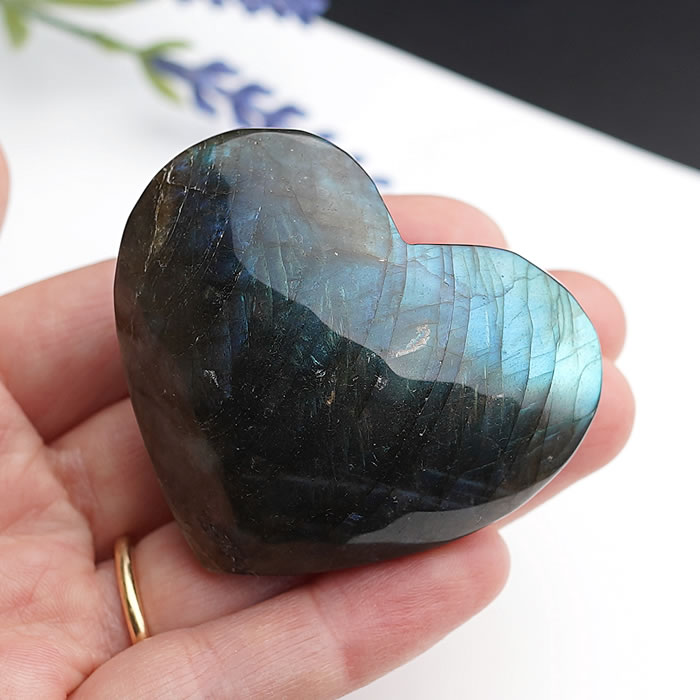 ブルーアパタイト　ハート35.4g③ ブルーアパタイト ハート35.4g③ Blue Apatite Heart 7 | FLUXY
