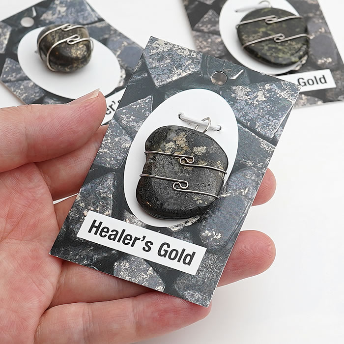 ヒーラーズ・ゴールド H&E社 ペンダントトップ ネックレス Healer's Gold ヒーラーズゴールド ヘブン＆アース 天然石 パワーストーン