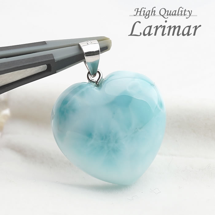 楽天市場】1点もの ラリマー 一粒 ネックレス（ハート M）14KGF 天然石