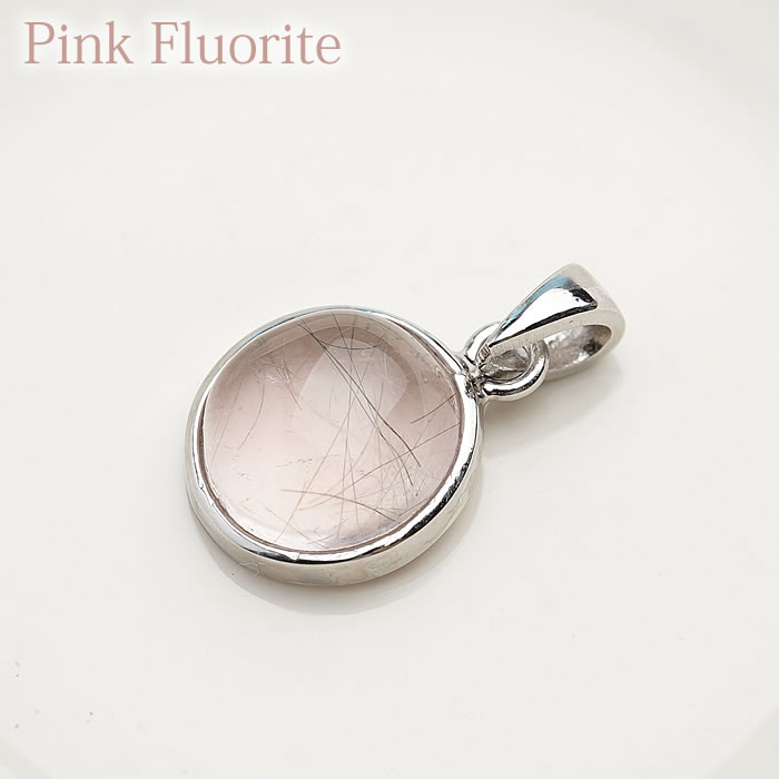 【一点物】【高品質】【希少】宝石質ピンクフローライト SILVER925 ペンダントトップ ネックレス 天然石 パワーストーン 内モンゴル産