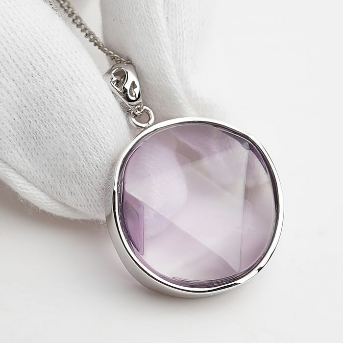 【一点物】【宝石質】【高透明度】アメジストAAAAA 六芒星 Silver925製 ペンダントトップ ネックレス 天然石 パワーストーン ヘキサゴン amethyst Star of David