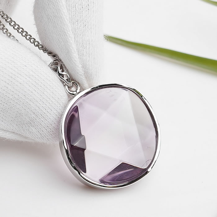【一点物】【宝石質】【高透明度】アメジストAAAAA 六芒星 Silver925製 ペンダントトップ ネックレス 天然石 パワーストーン ヘキサゴン amethyst Star of David