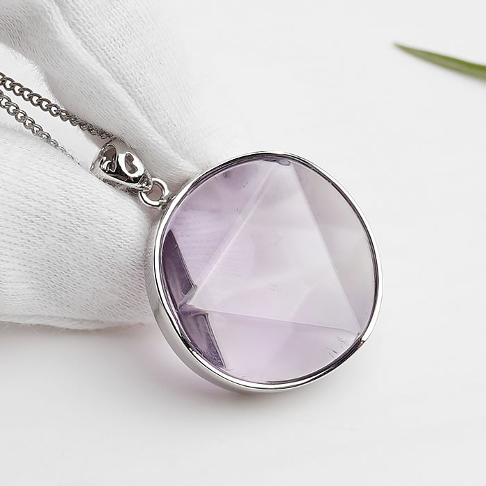 【一点物】【宝石質】【高透明度】アメジストAAAAA 六芒星 Silver925製 ペンダントトップ ネックレス 天然石 パワーストーン ヘキサゴン amethyst Star of David
