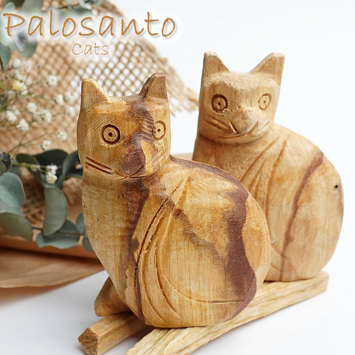 楽天市場】【数量限定】パロサント ねこの置物 幸せを呼ぶ聖なる香木