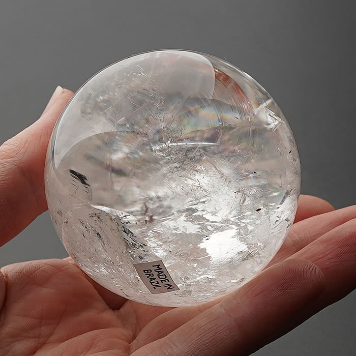 【一点物】【デンバーショー買付限定商品】天然レインボー水晶 丸玉 スフィア アイリスクォーツ 天然石 パワーストーン