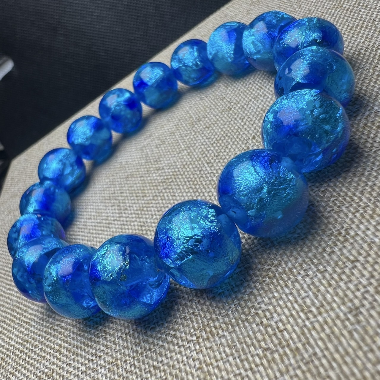 ホタルガラスのブレスレット（アクアブルー） 楽天市場】ホタル石【ディープブルー】【アクア】【マリンブルー