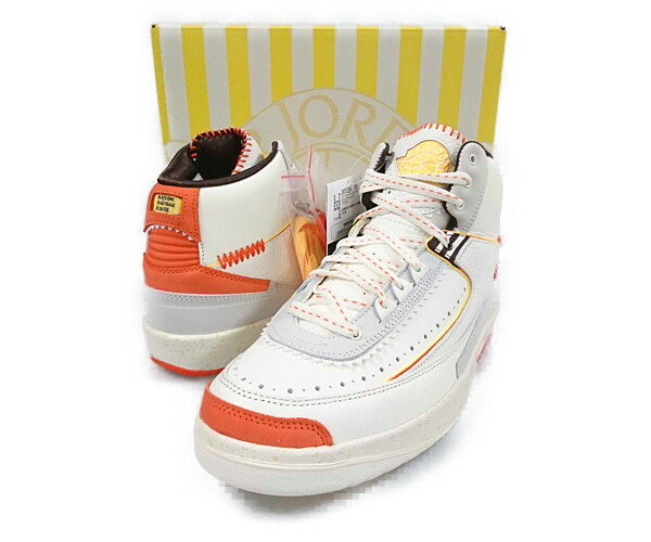 NIKE ナイキ DO5254-180 AIR JORDAN 2 RETRO SP エアジョーダン 2 シューズ 白いこと×オレンジ色 大きさUS8\u003d26糎 置き目品 / 28136【中古】