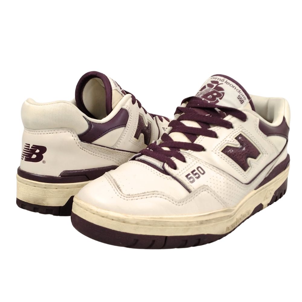 ニューバランス スニーカー エメレオンドレ 550 オリーブ×ホワイト 27.5 Aimé Leon Dore × New Balance 550 
