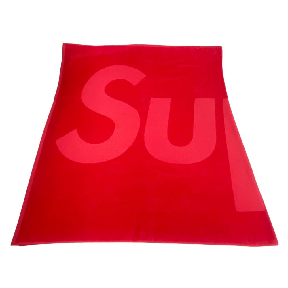 Supreme ビーチタオル ビックロゴ レッド Supreme ビーチタオル ビックロゴ レッド