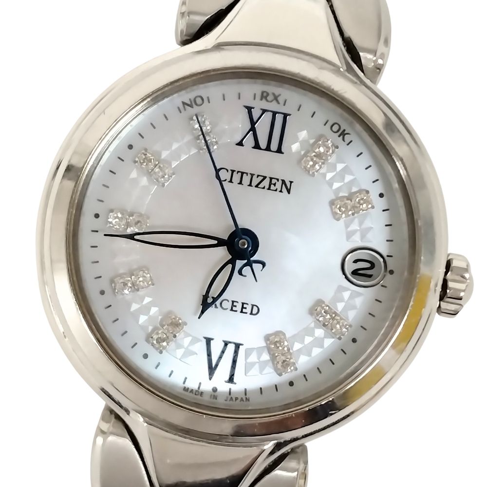シチズン CITIZEN Ref.H054-T017894 xC エコドライブ 電波ソーラークォーツ レディース 腕時計 ko 【中古】 クロスシー XC 腕時計 アナログ 電波ソーラー デイト H054-T017894